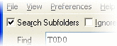Search subfolders recursively
