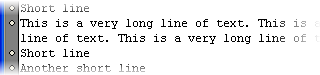 Automatic line wrapping