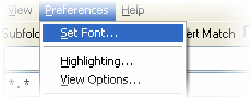 Configurable font